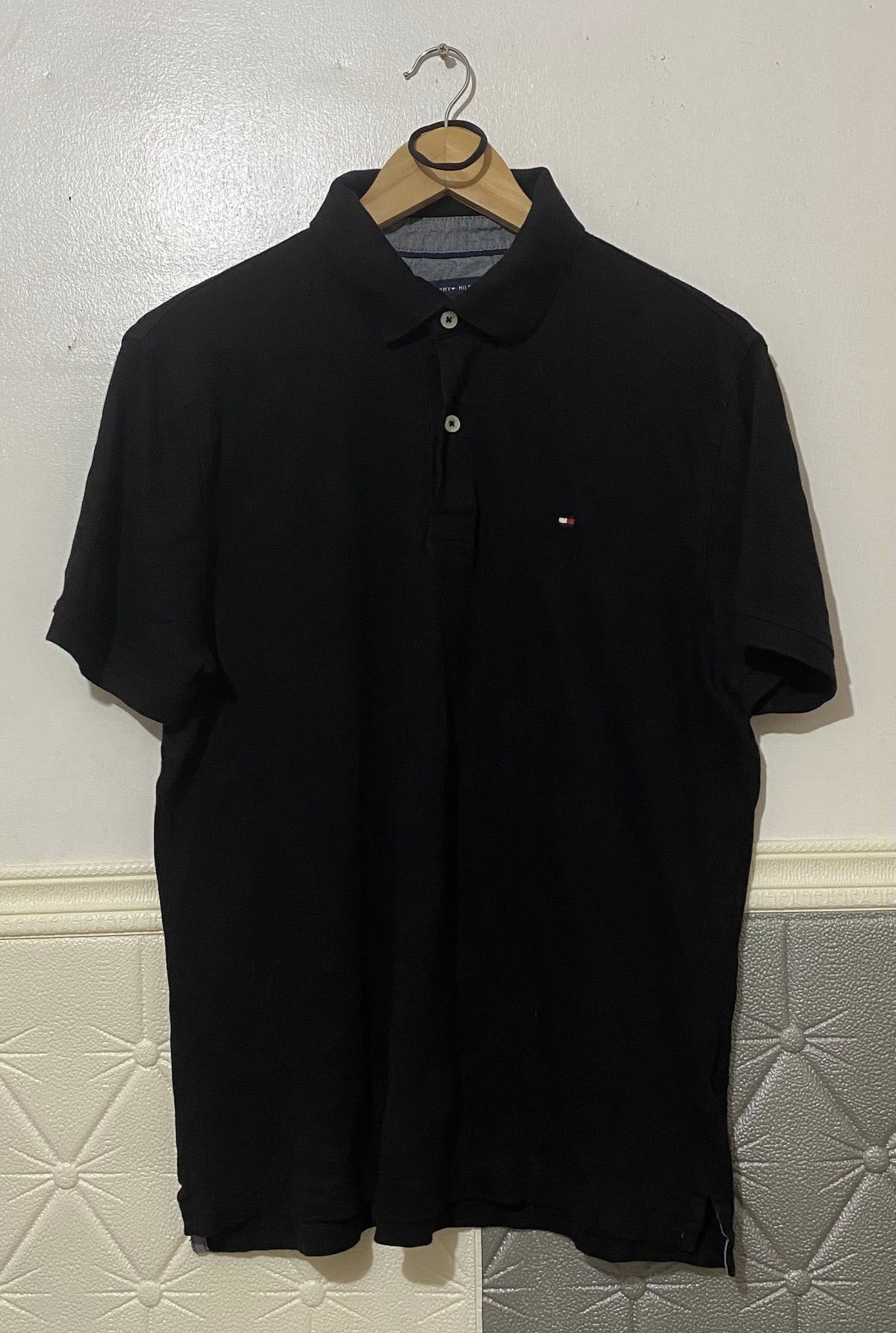 Tommy Hilfiger Polo shirt Black Medium Soft cotton