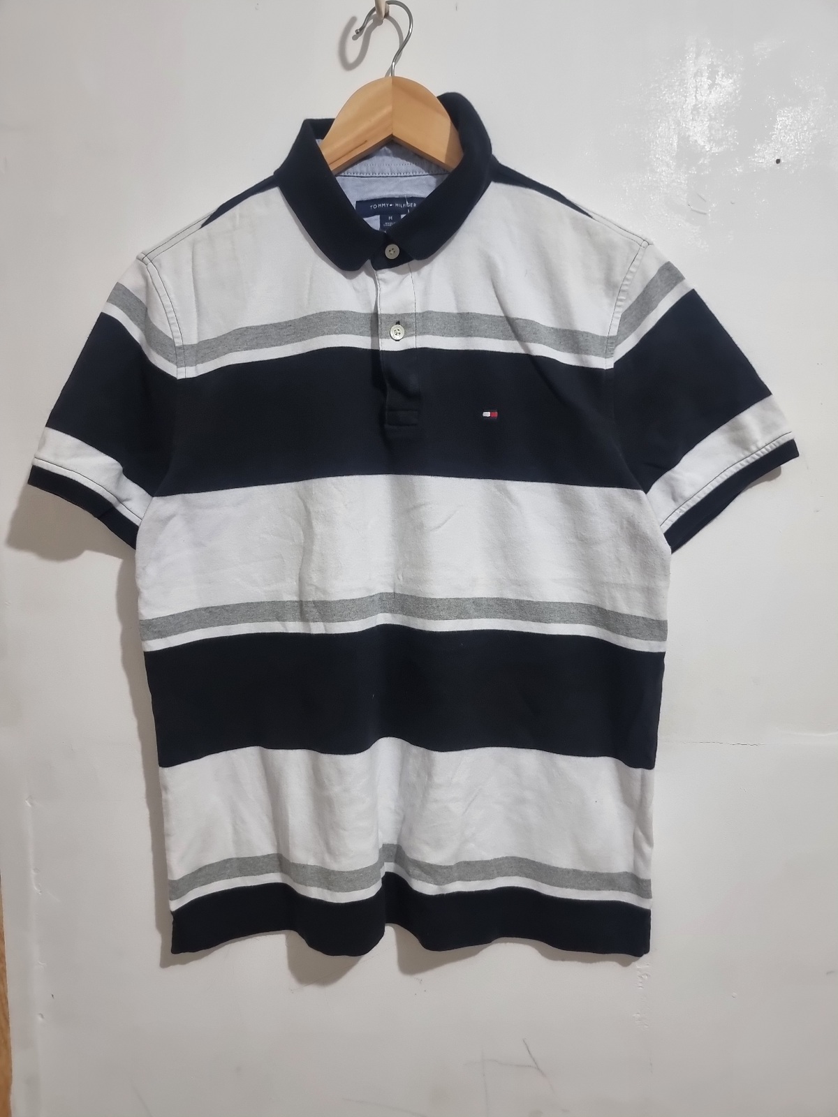 Tommy Hilfiger Polo Shirt Stripe Medium