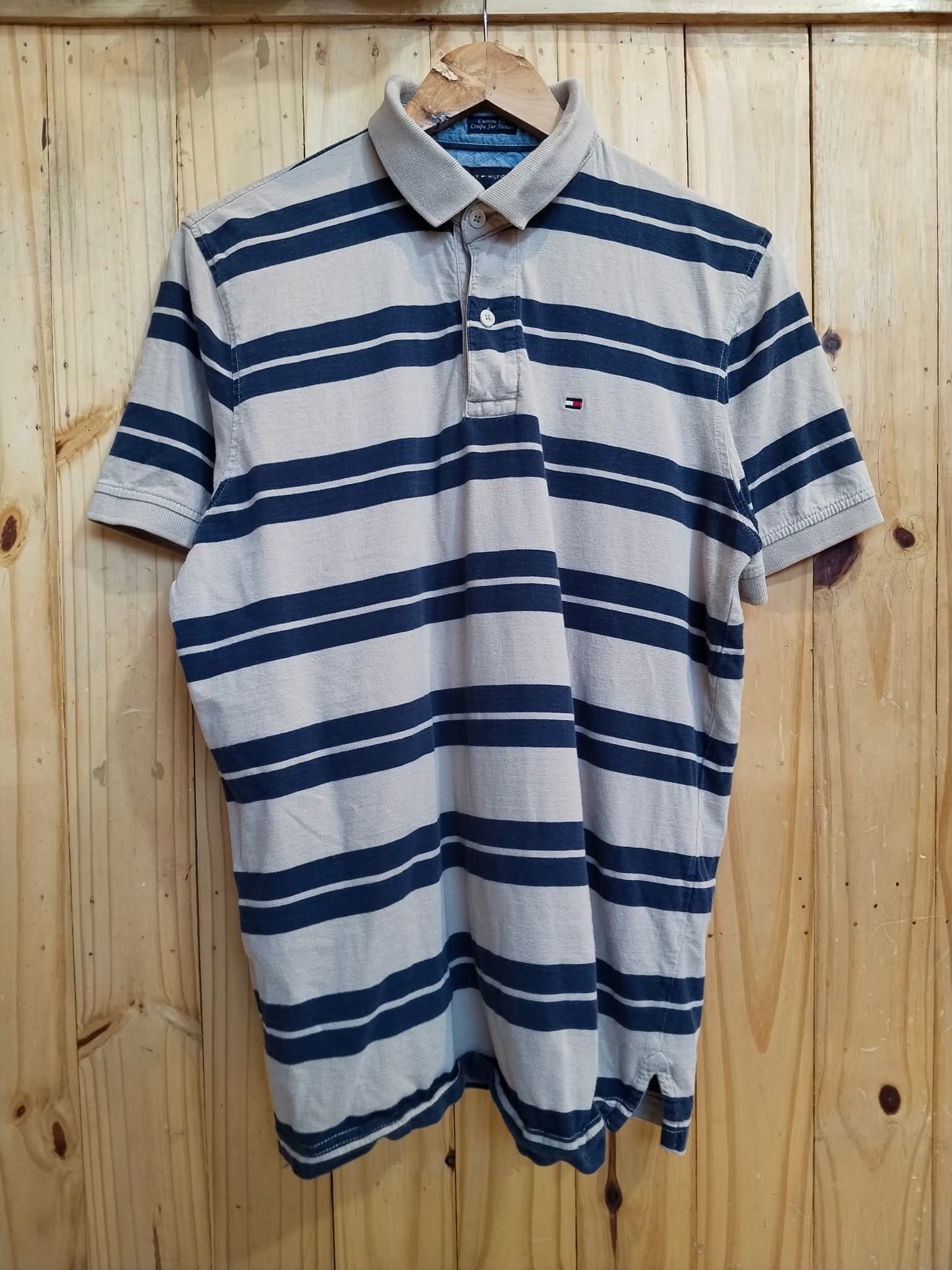 Tommy Hilfiger Polo Shirt  Stripe Gray