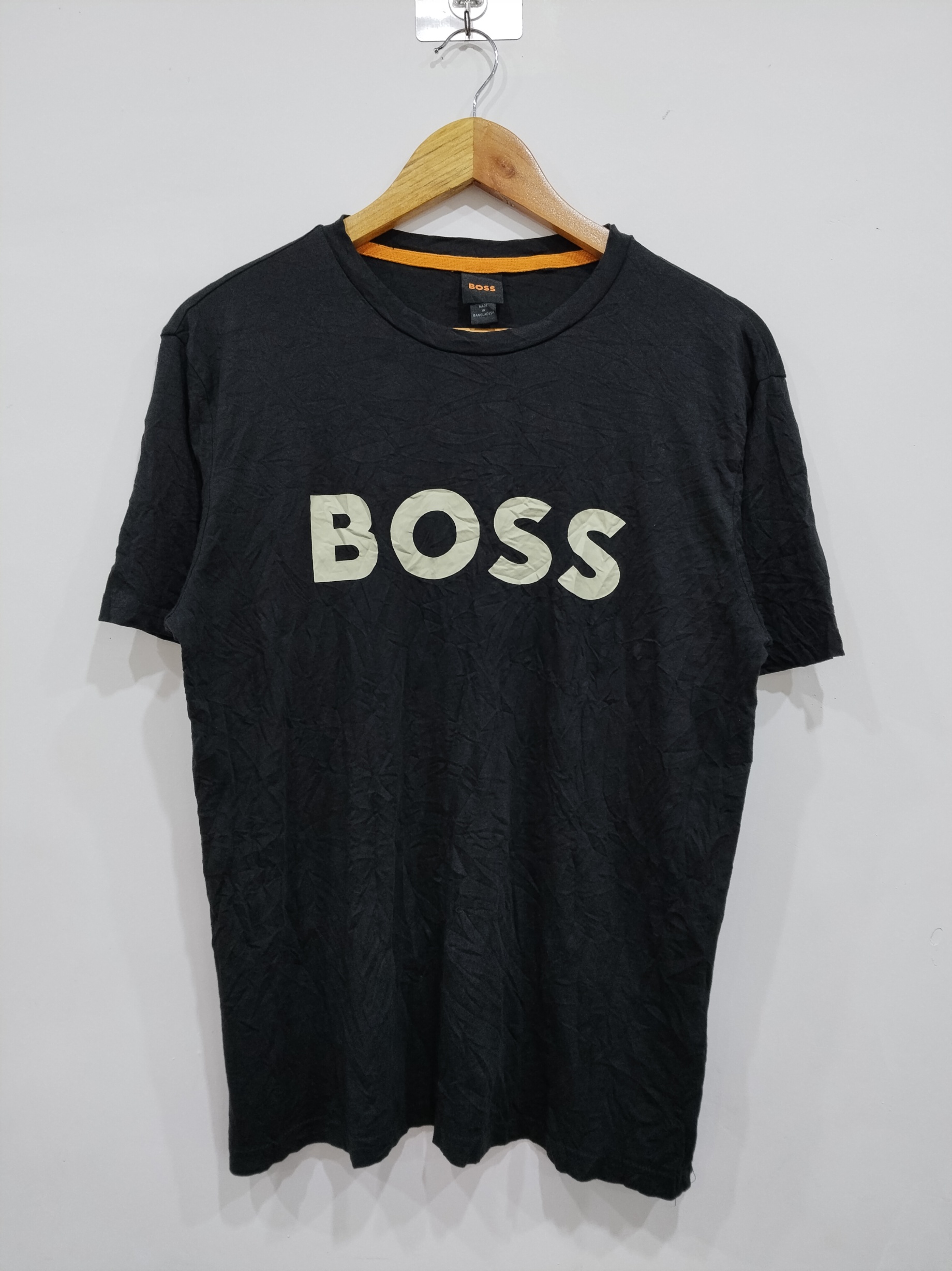 Boss Tshirt Black Big Logo