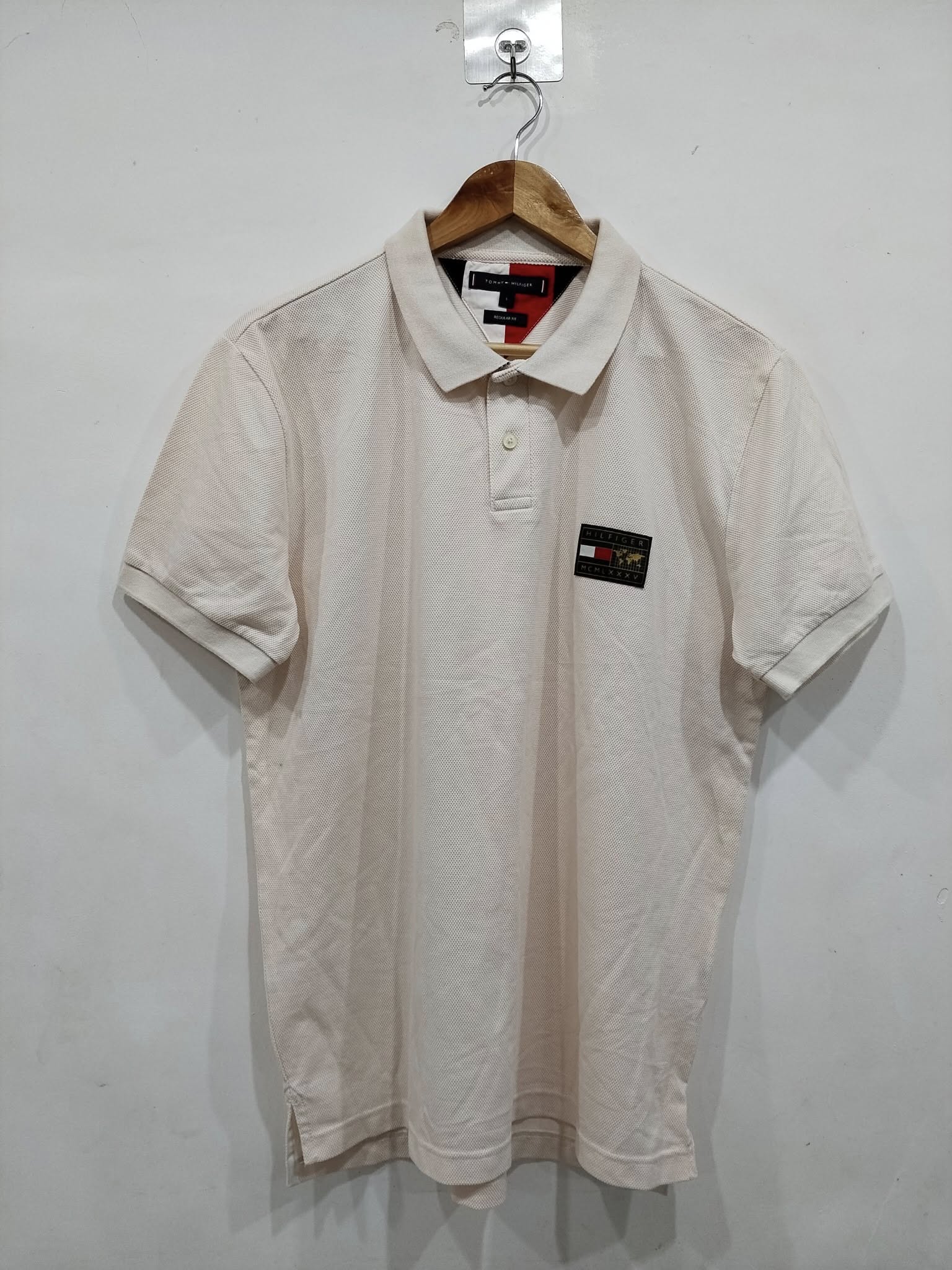 POLO SHIRT TOMMY HILFIGER LIGHT PINK LARGE SIZE