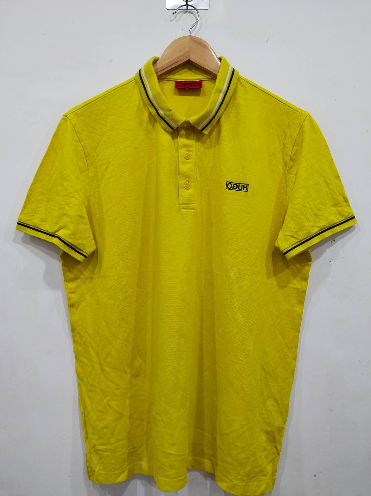 Yellow Hugo Boss Polo shirt Medium